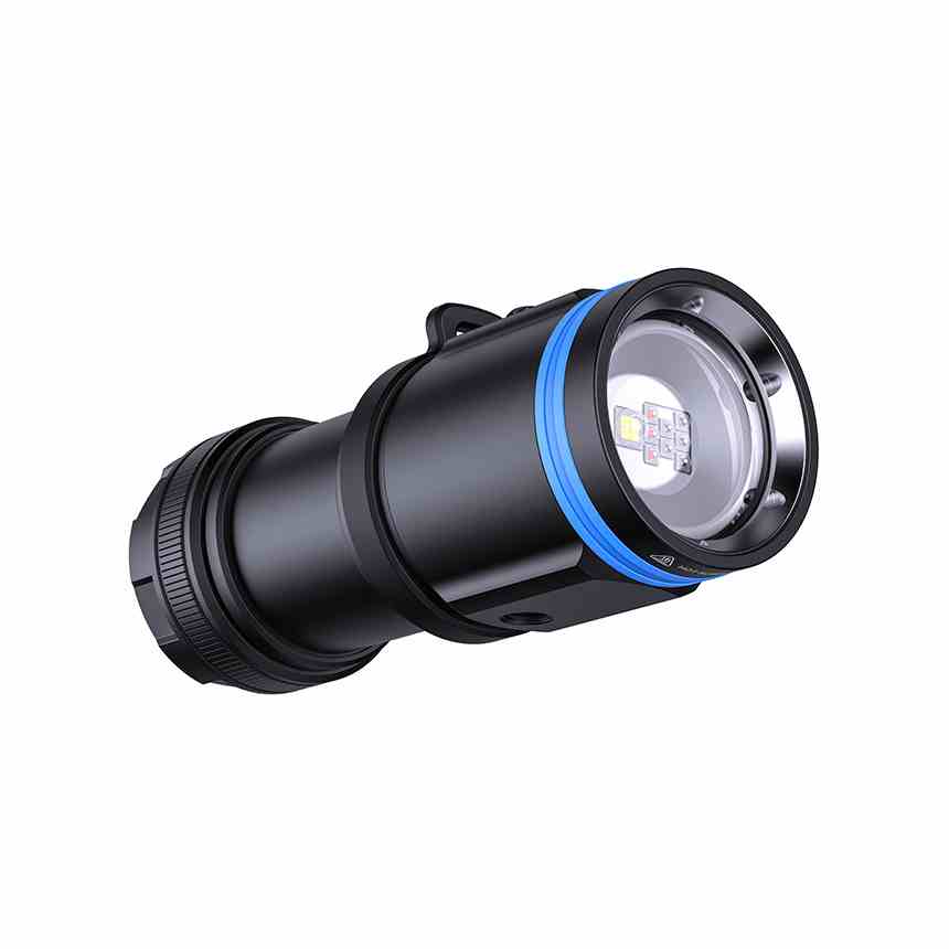 XTAR D30 4000 Lumens Scuba Diving Video Light, Multi-Color LED Underwater Flashlight with 130 Degree Wide Angle Beam, Underwater 100 Meters Diving Photography Light