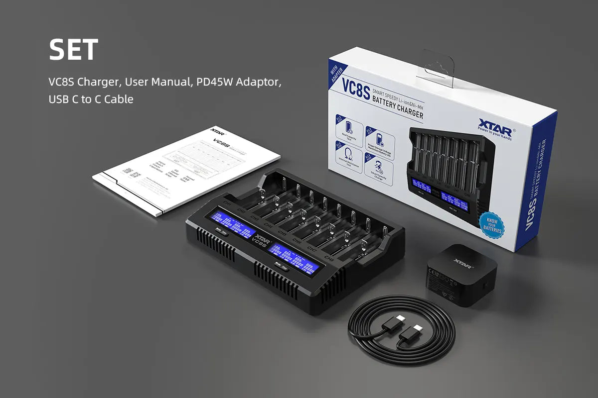 New XTAR VC8S Intelligent and multifunctional Battery Charger