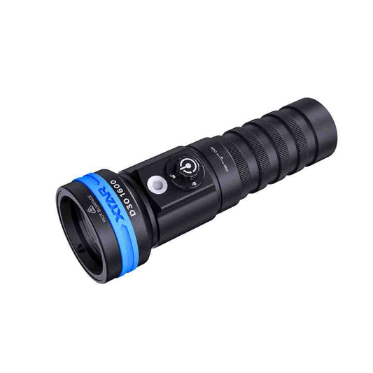 XTAR D30 1600 Lumens Scuba Diving Video Light, Multi-Color LED Underwater Flashlight with 130 Degree Wide Angle Beam, Underwater 100 Meters Diving Photography Light