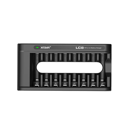 XTAR LC8 charger for 1.5V AA AAA lithium battery with Low-Voltage Indication