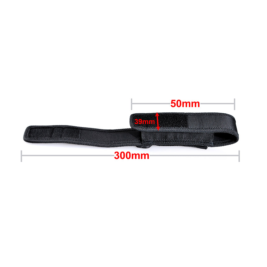 2-Pack Universal Nylon Flashlight Pouch Holster