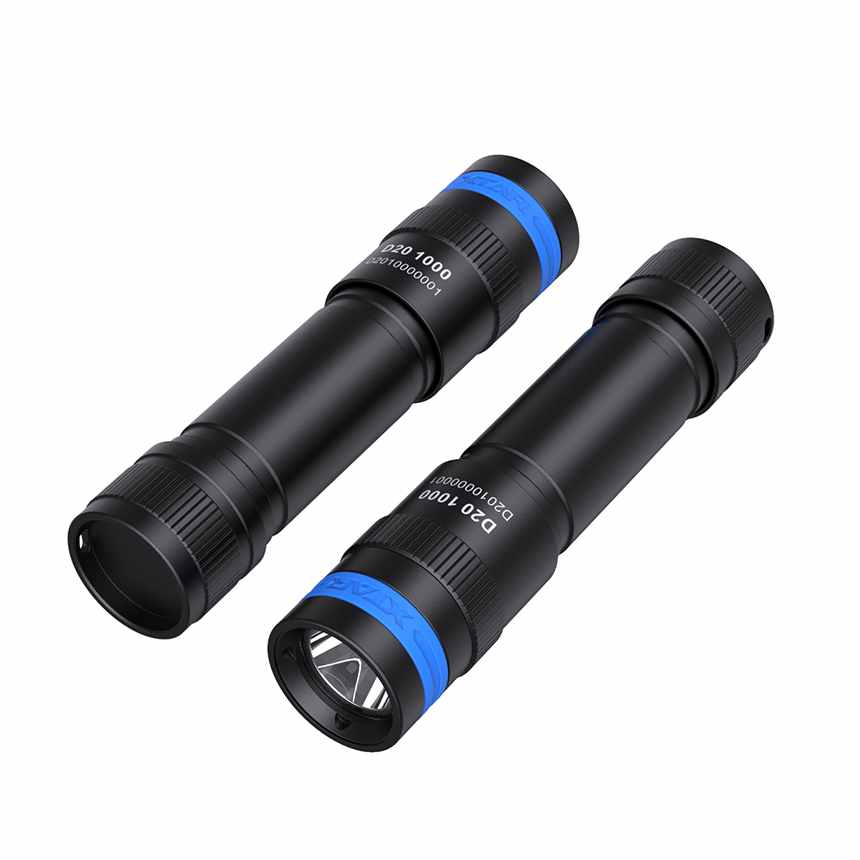 XTAR D20 1000 Lumens Underwater 50m Mini Diving Flashlight