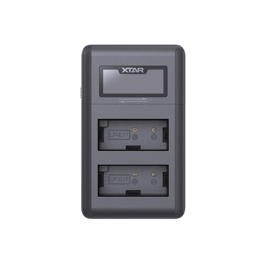 XTAR VN2 2-slot Digital LCD Camera Charger