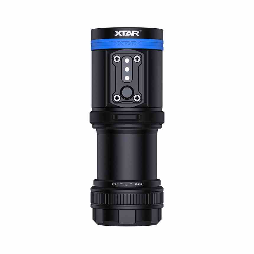 XTAR D30 4000 Lumens Scuba Diving Video Light, Multi-Color LED Underwater Flashlight with 130 Degree Wide Angle Beam, Underwater 100 Meters Diving Photography Light