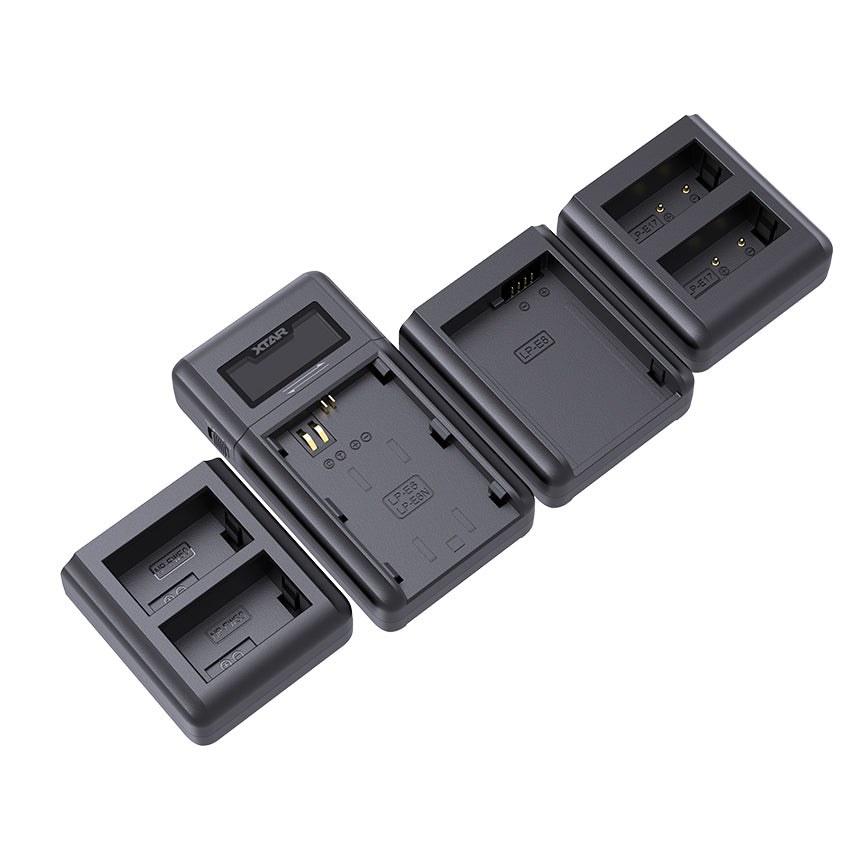 XTAR VN2 2-slot Digital LCD Camera Charger