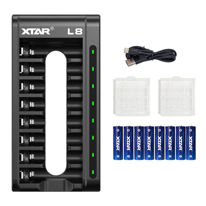XTAR L8 Charger for Li-ion and NIMH AA/AAA Batteries