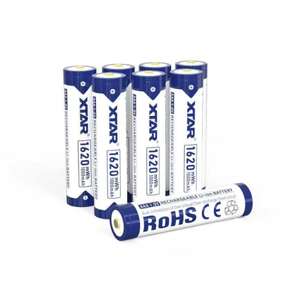 XTAR 1620mWh/1000mAh 1.5V AAA Lithium ion Battery with Low Voltage Indicator
