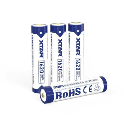 XTAR 1620mWh/1000mAh 1.5V AAA Lithium ion Battery with Low Voltage Indicator
