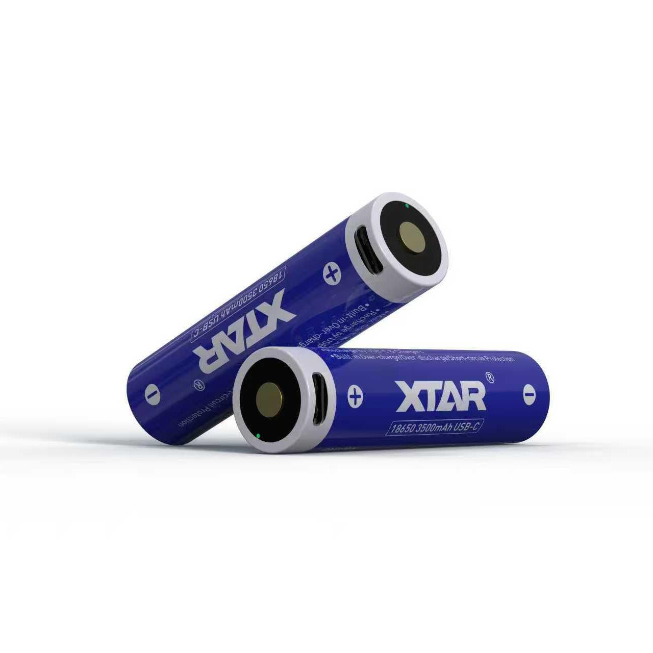 XTAR 3.6V 18650 3500mAh USB-C 10A Li-ion Rechargeable Li-ion Battery