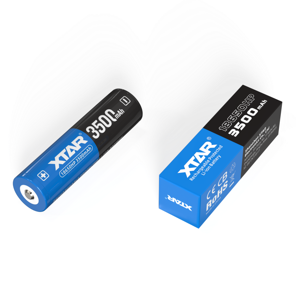 XTAR 3.6V 18650HP 3500mAh 15A Li-ion Rechargeable Protected Li-ion Battery