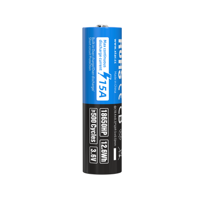 XTAR 3.6V 18650HP 3500mAh 15A Li-ion Rechargeable Protected Li-ion Battery