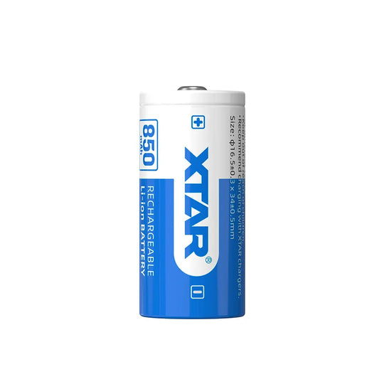 XTAR 2.5A 16340 850mAh Protected Rechargeable Li-ion Battery for IR viewers Flashlight torch Digital camera Laser Rangefinders Thermal imaging night vision