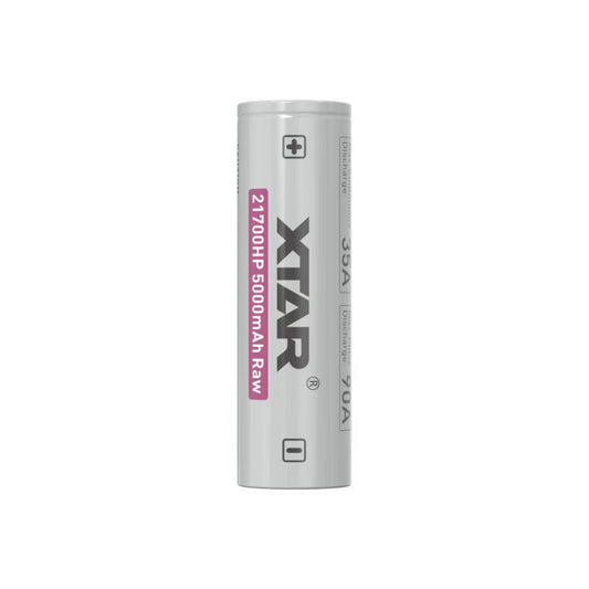 XTAR 3.6V 21700HP 5000mAh Raw 35A Li-ion Battery Cell