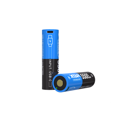 XTAR 3.6V 21700 5500mAh USB-C Rechargeable Protected Li-ion Battery