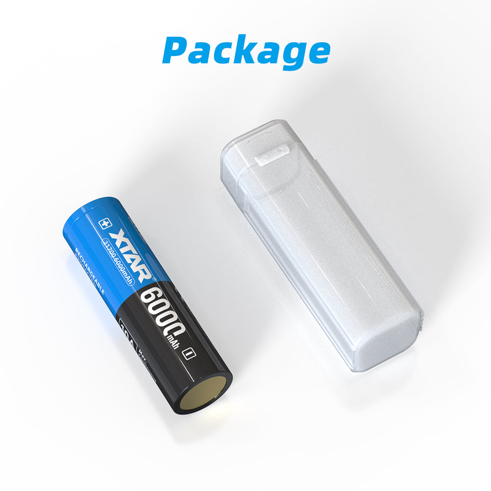 XTAR 21700 6000mAh 10A Lithium ion Battery for Flashlight