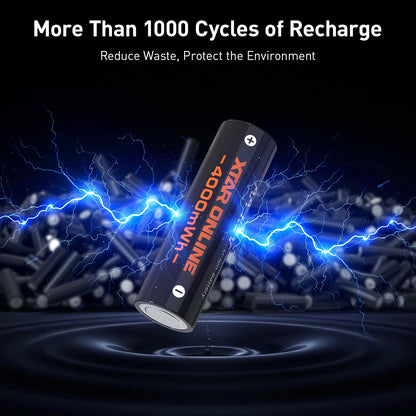 XTAR 1.5V AA 4000mWh Rechargeable Li-ion Battery, with C4-AA charger
