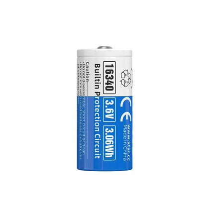 XTAR 2.5A 16340 850mAh Protected Rechargeable Li-ion Battery for IR viewers Flashlight torch Digital camera Laser Rangefinders Thermal imaging night vision