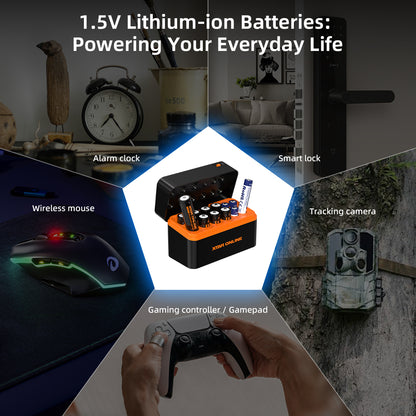 XTAR LC12 12-slots Li-ion AA/AAA Battery Charger & Storage box