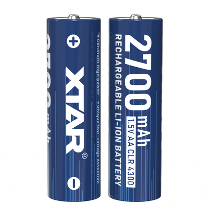 XTAR 1.5V AA CLR 4300 Rechargeable Li-ion battery