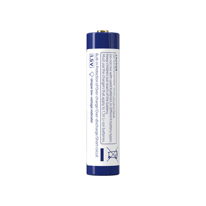 XTAR 1620mWh/1000mAh 1.5V AAA Lithium ion Battery with Low Voltage Indicator