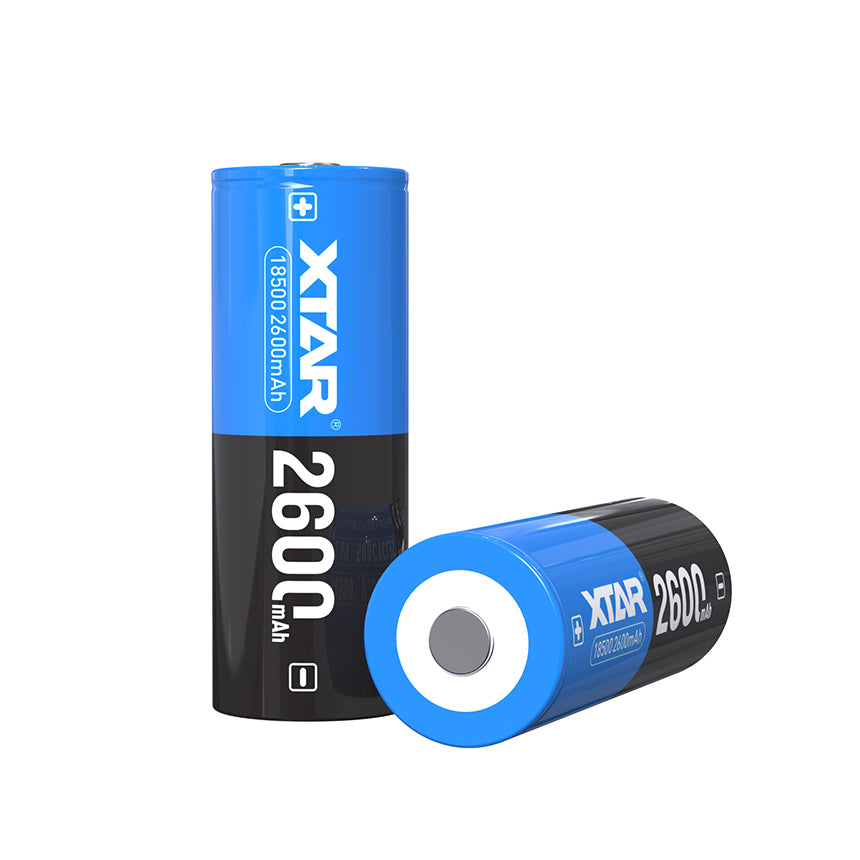 XTAR 3.6V 18500 2600mAh 4.5A Li-ion Rechargeable Protected Li-ion Battery