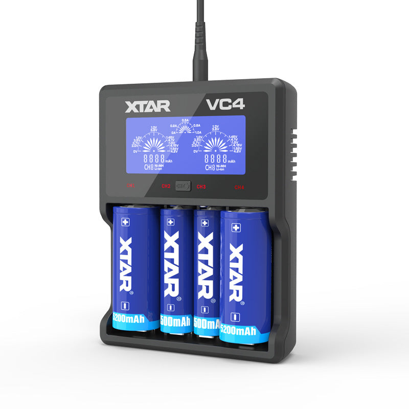 VC4 LCD Li ion NiMH Battery Charger
