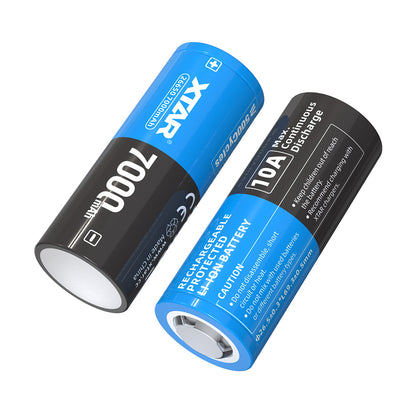 XTAR 26650 10A 7000mAh High Capacity Protected Li-ion Battery for Flashlight