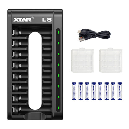 XTAR L8 Charger for Li-ion and NIMH AA/AAA Batteries
