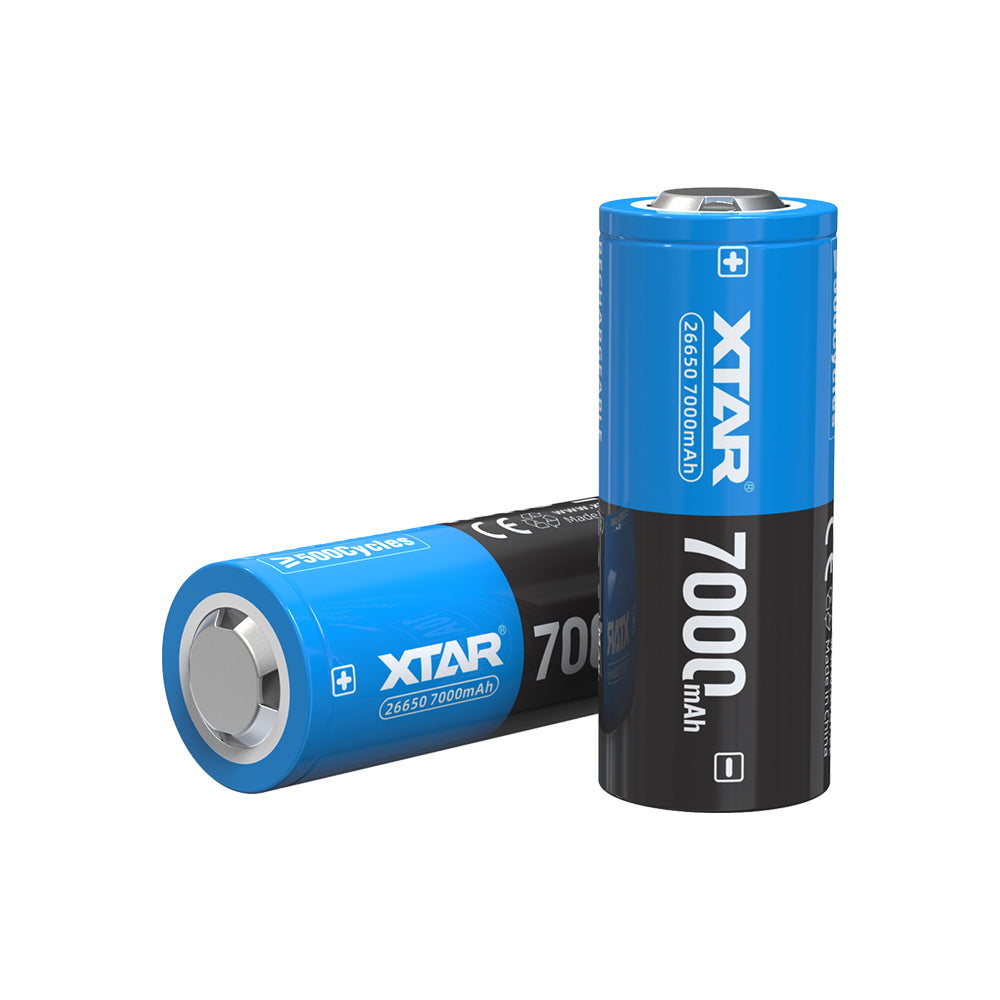 XTAR 26650 10A 7000mAh High Capacity Protected Li-ion Battery for Flashlight