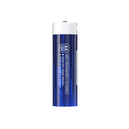 XTAR AA Lithium 4100mWh/2450mAh USB-C Battery with Low Voltage Indicator