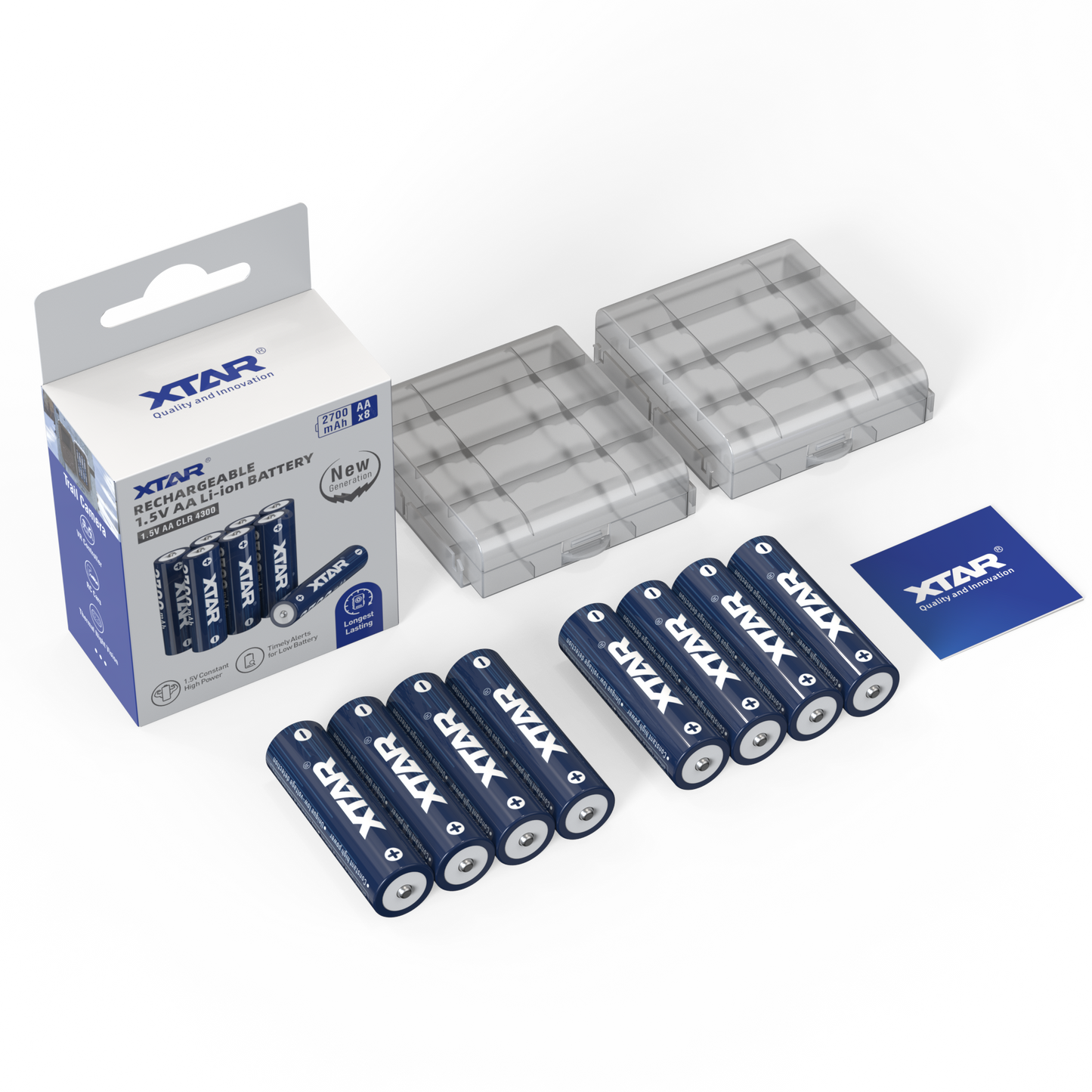 XTAR 1.5V AA CLR 4300 Rechargeable Li-ion battery