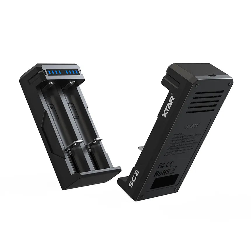 XTAR SC2 QC3.0 3A Type-C Fast Charger for 18650/20700//21700/26650 Batteries