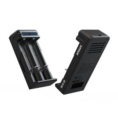 XTAR SC2 QC3.0 3A Type-C Fast Charger for 18650/20700//21700/26650 Batteries