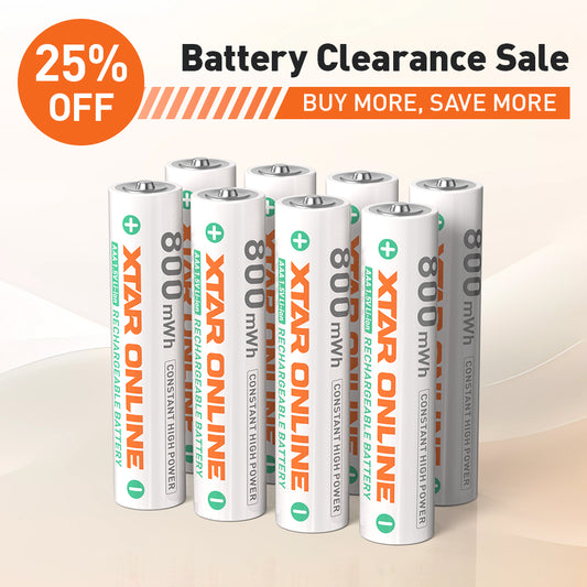 XTAR 1.5V AAA 800mWh Rechargeable Li-ion Battery