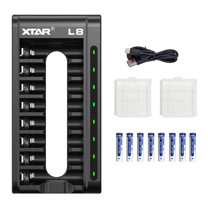 XTAR L8 Charger for Li-ion and NIMH AA/AAA Batteries
