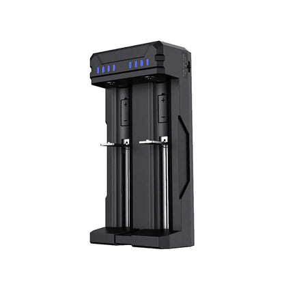 XTAR FC2 USB-C Basic 2-bay 3.6/3.7V Lithium and 1.2V Ni-MH/Ni-CD Battery Charger
