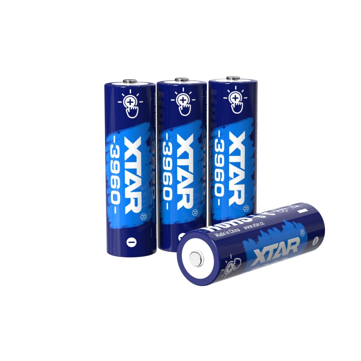 1.5V AA 3960 Rechargeable Li ion Battery Industry First AA Battery Touch Activated LED Power Indicator