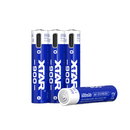 XTAR 1.5V AAA LR 900 USB-C Rechargeable Li-ion Battery