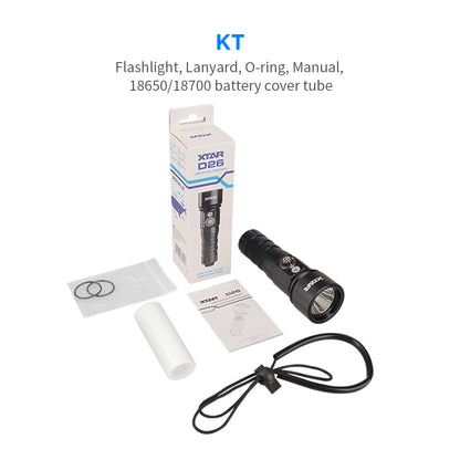 XTAR WHALE D26 1100lm Cold Light Diving Flashlight
