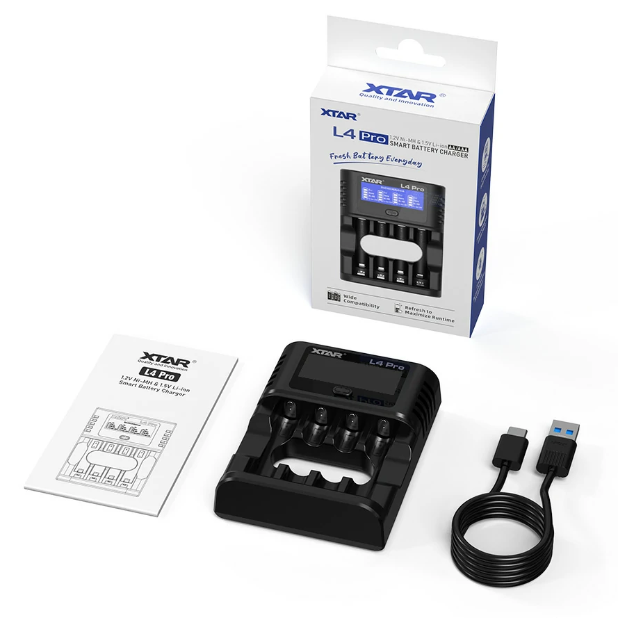 L4 Pro Smart Charger AA AAA 1.2V NI MH 1.5V Lithium battery