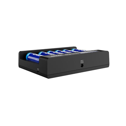XTAR MC6C 6-Slot Smart Li-ion Battery Charger With LCD Screen