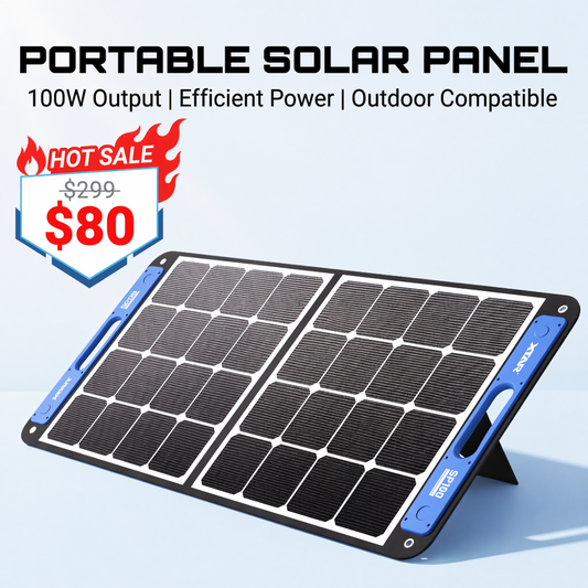 XTAR SP100: Portable &Foldable 100W Adjustable Solar Panel