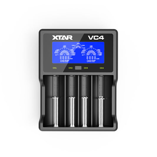 XTAR VC4 LCD 3.6V/3.7V Li-ion & 1.2V NiMH Battery Charger