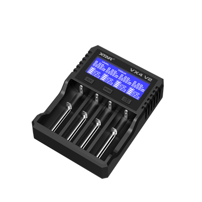 XTAR VX4 V2 Visible Mixer 1.5V/3.6V/3.7V Li-Ion 3.2V LiFePO4 1.2V Ni-MH Batteries Charger and Battery Capacity Tester