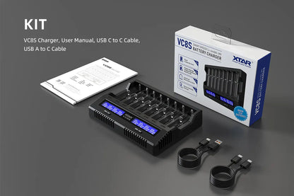 New XTAR VC8S Intelligent and multifunctional Battery Charger