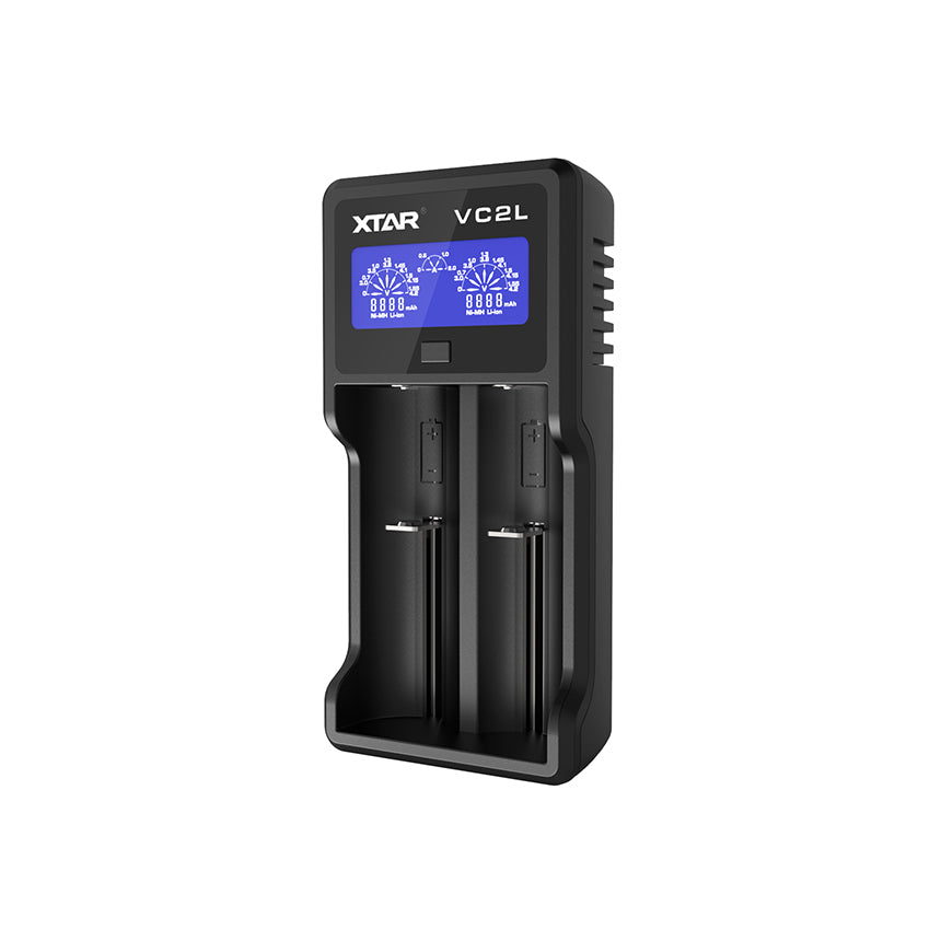 XTAR VC2L Battery Charger - Manually select 2A/1A/0.5A