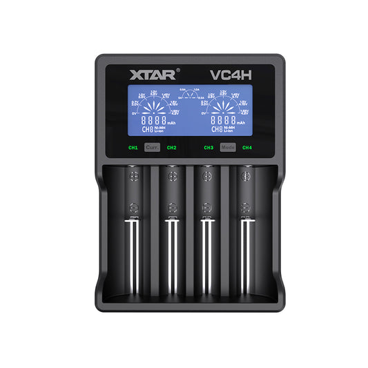 XTAR VC4H Charger -Manually select 2A/1A/0.5A