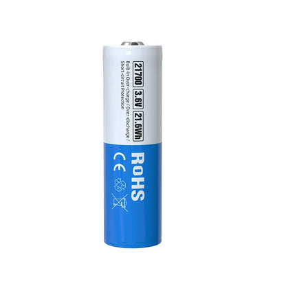 XTAR 21700 6000mAh 10A Lithium ion Battery for Flashlight