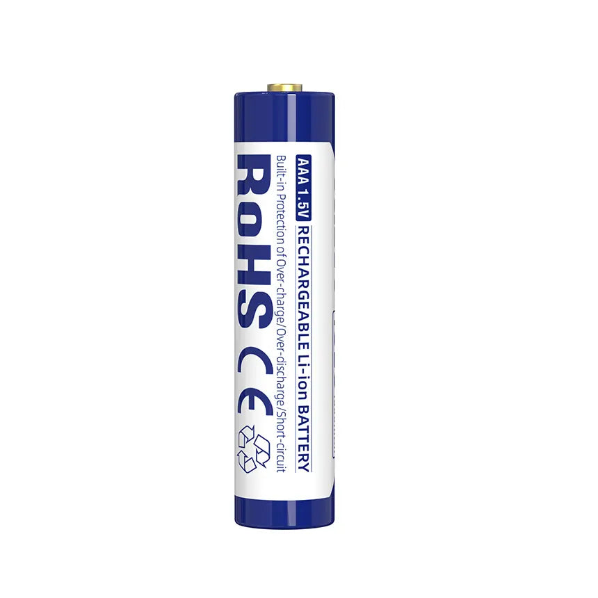 XTAR 1620mWh/1000mAh 1.5V AAA Lithium ion Battery with Low Voltage Indicator