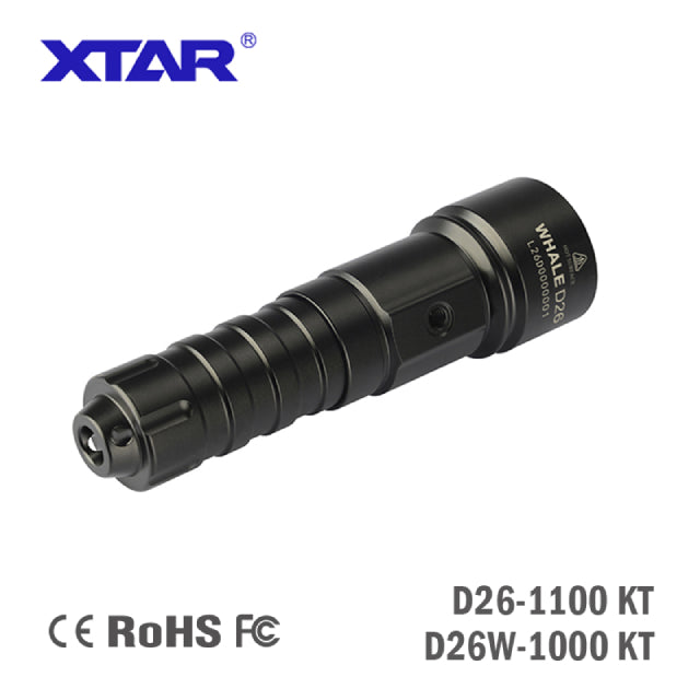 XTAR WHALE D26 1100lm Cold Light Diving Flashlight